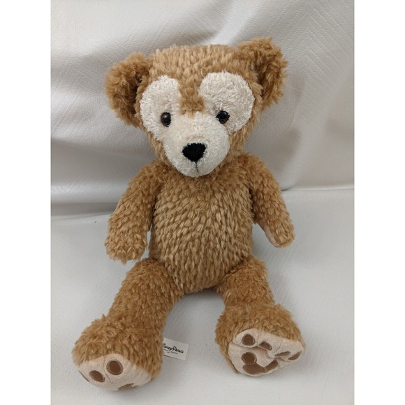 Walt Disney Parks Pre-Duffy Hidden Mickey 18” Stuffed Plush Bear Tan Brown